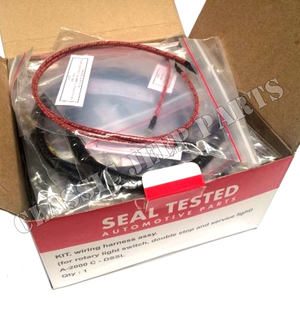 Elsystem sent för ljusomkopplare med vred två stoppljus SEAL TESTED