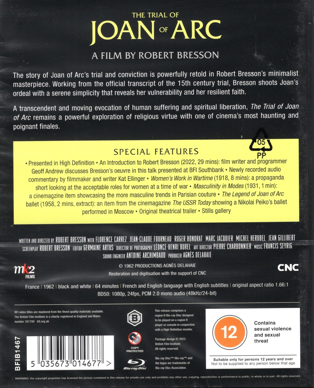 Trial of Joan of Arc (ej svensk text) (Blu-ray) - 2