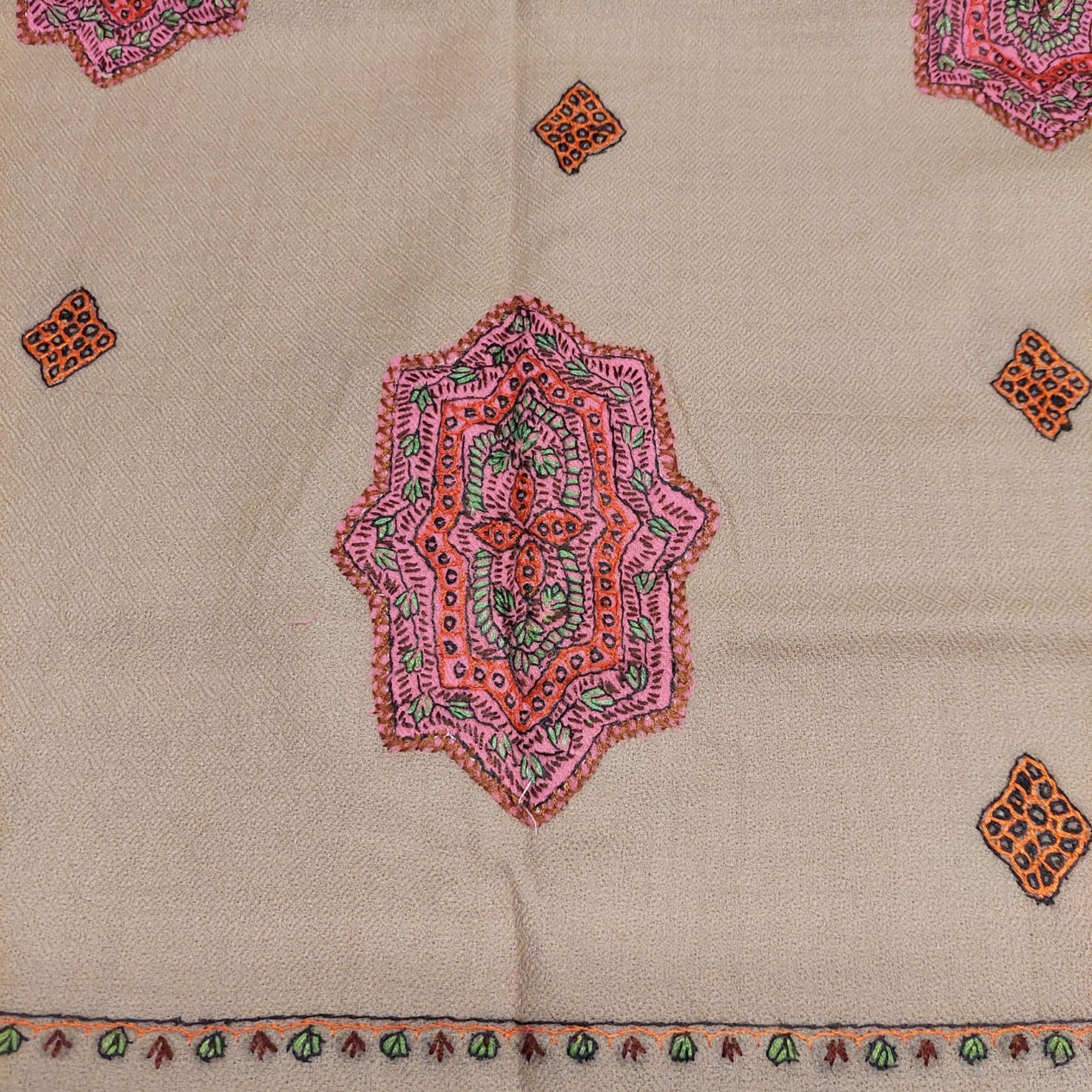 Yoga Sjal  - Handvävd i Kashmir Ull  - 3