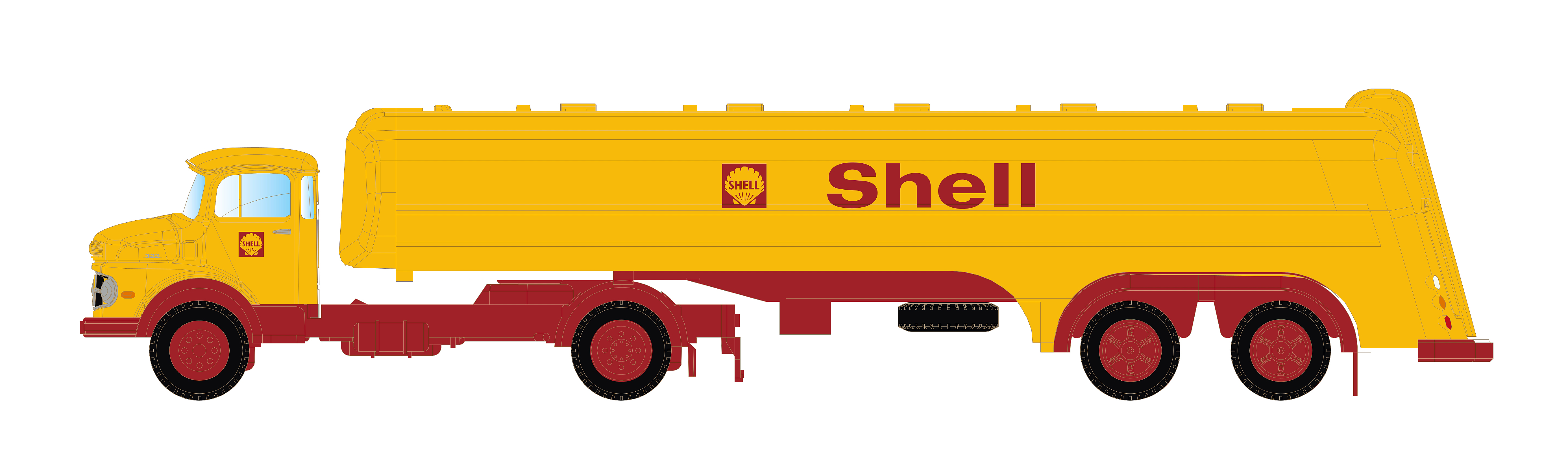 MB L322 tanktrailer 'Shell'