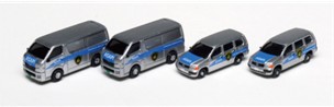 Set med 4st Toyota Hiace Long / security