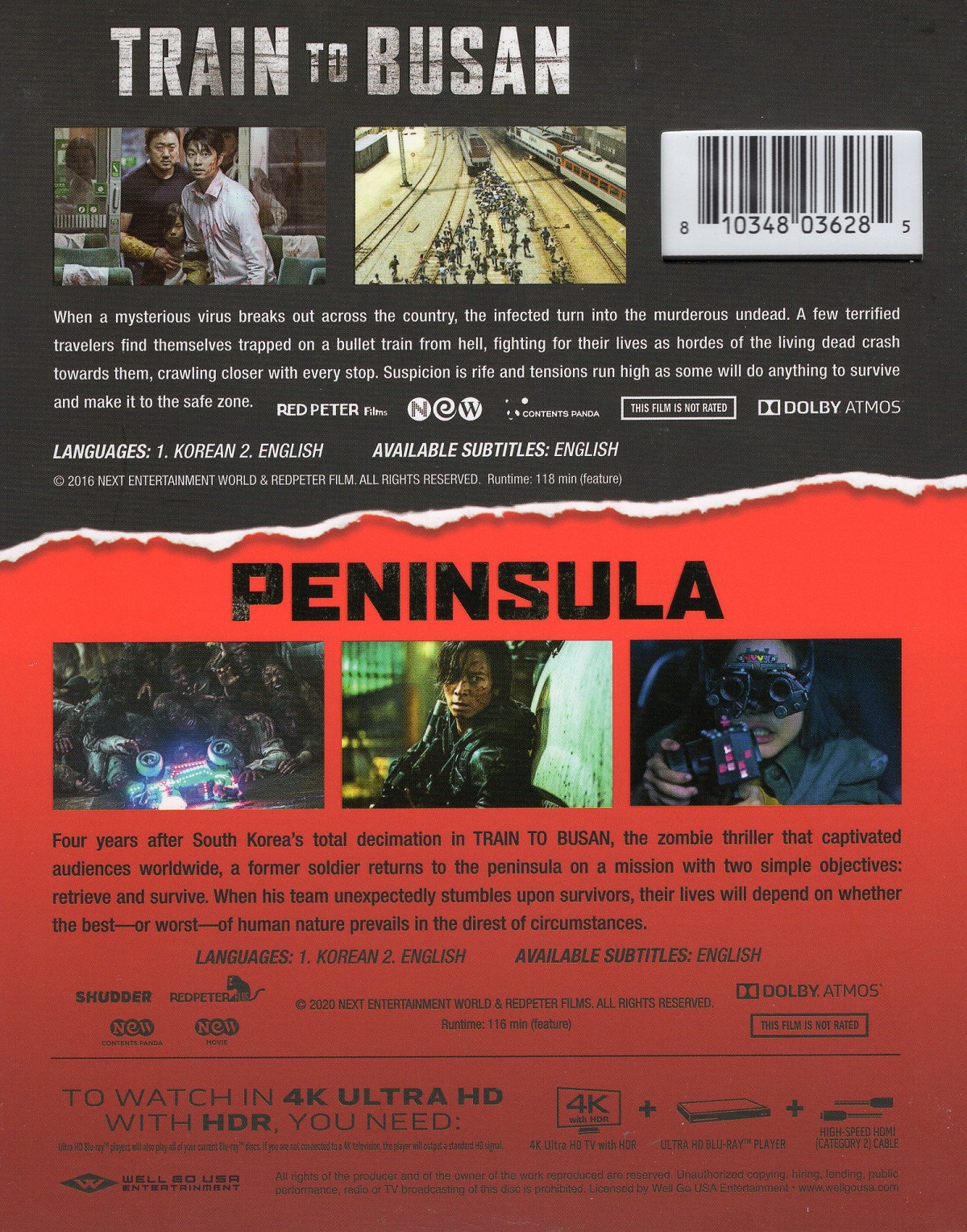 Train To Busan / Peninsula (ej svensk text) (4K Ultra HD) - 2