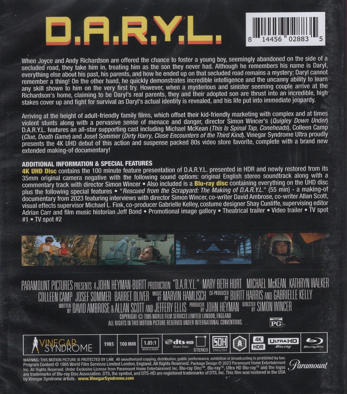 D.A.R.Y.L. (ej svensk text) (4K Ultra HD + Blu-ray) - 2