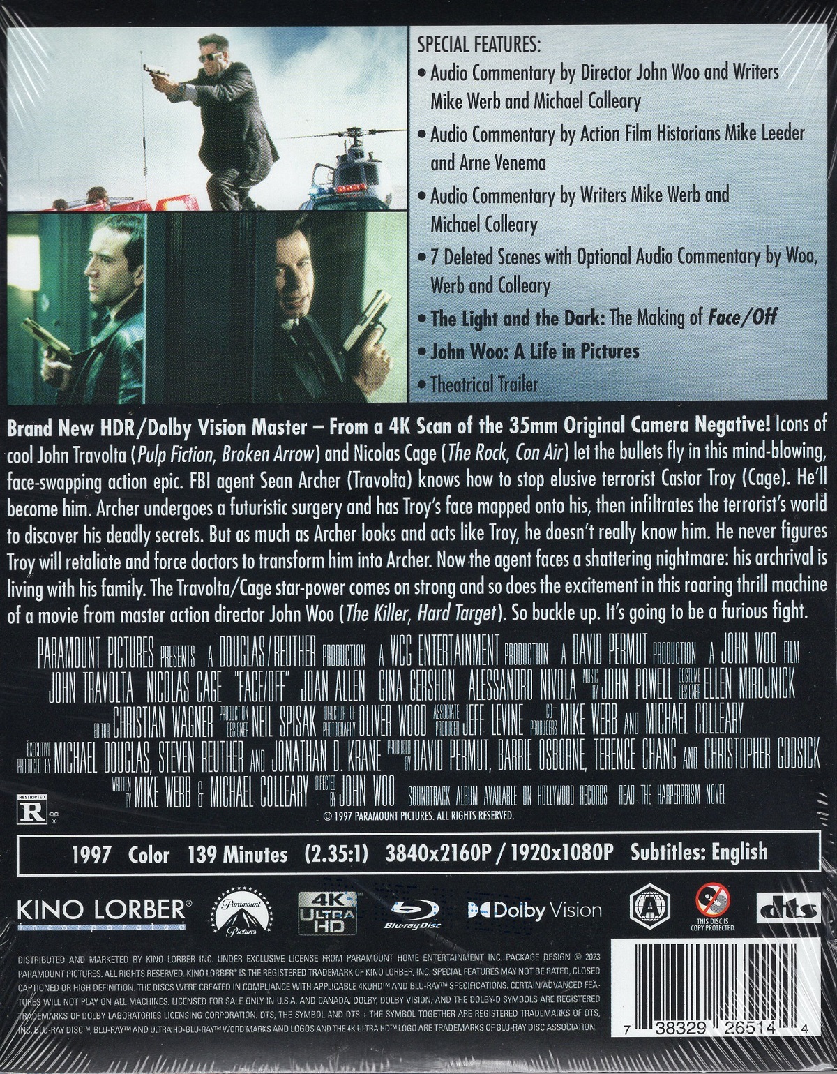 Face/Off (ej svensk text) (4K Ultra HD + Blu-ray) - 2