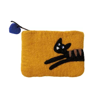 Börs i handfiltad ull, Klippan - Jumping cat