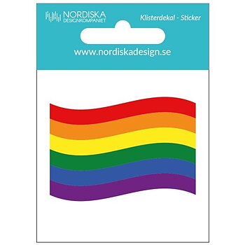 Dekal Pride flagga 5,5 cm