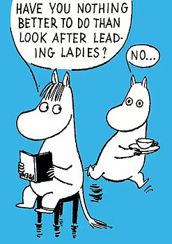 Mumin dubbelvikt kort - Leading Ladies
