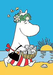 Mumin mini dubbelvikt kort - Midsummer