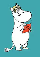 Mumin mini dubbelvikt kort - Letter