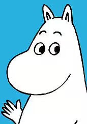 Mumin mini dubbelvikt kort - Mumintrollet