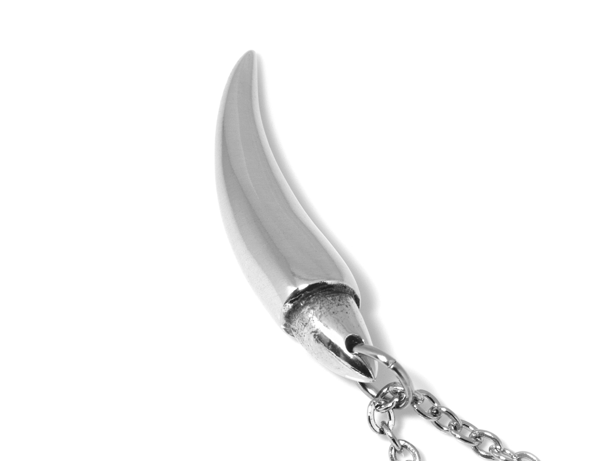 Vampyrtand Halsband, Goth Smycke i Tenn - 3