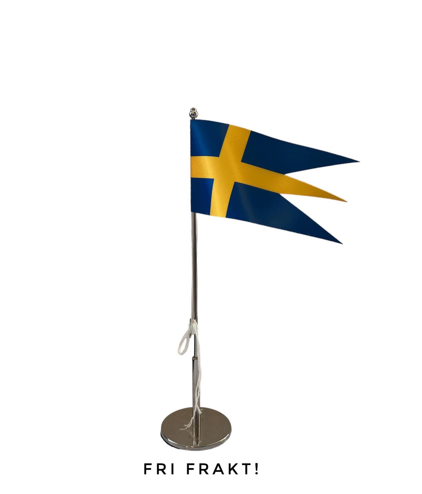 Svensk örlogsflagga ink stång 40 cm  - 2