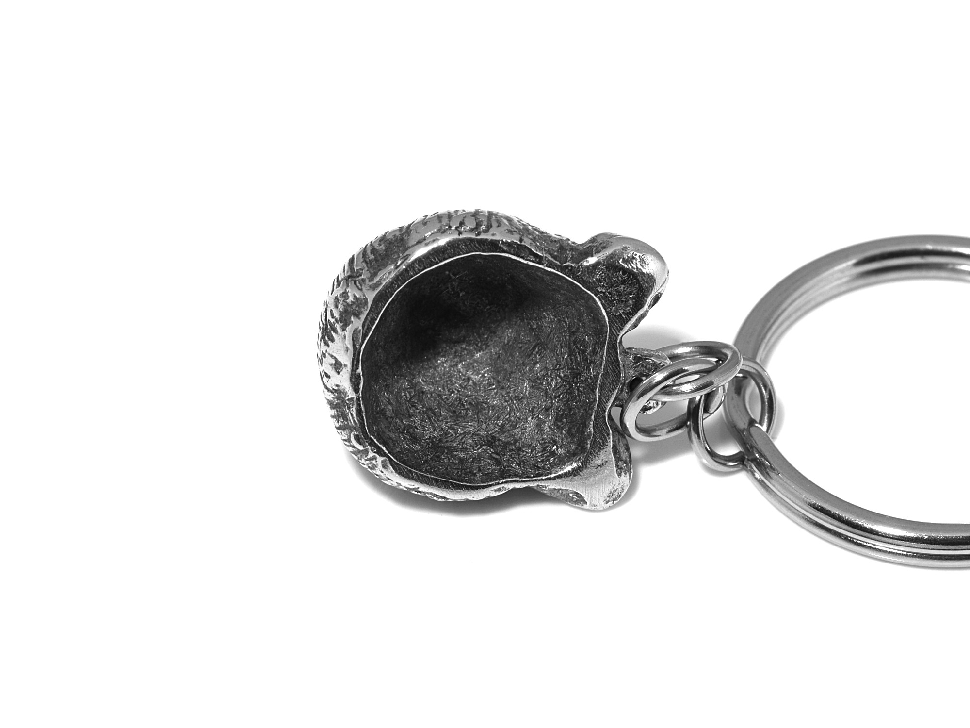 Björnhuvud Nyckelring, Björnansikte Accessoar, Björn Nyckelhållare i Tenn och Stål - 4