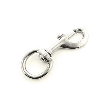 Skjuthake, (för bl.a. grimskaft, arbetsrep m.fl) 12 cm, silver