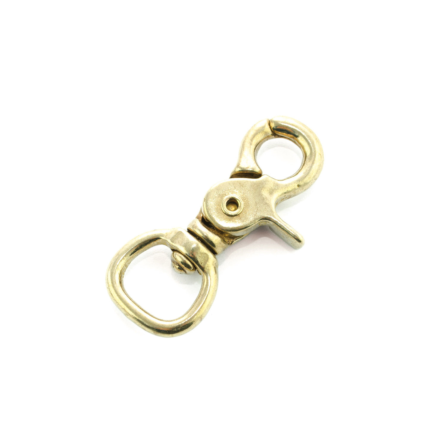 Pistolhake / saxhake för rep, 70 mm, guld
