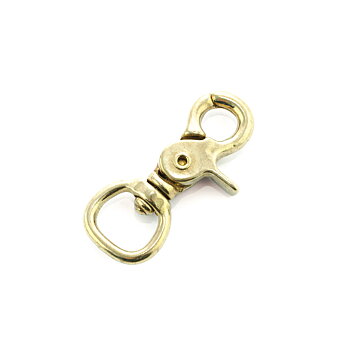 Pistolhake / saxhake för rep, 70 mm, guld