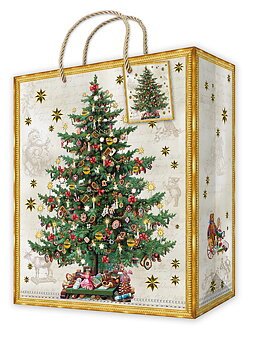 Christmas Tree with Presents , Gift Bag M