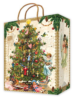 Christmas Tree and Angel , Gift Bag M
