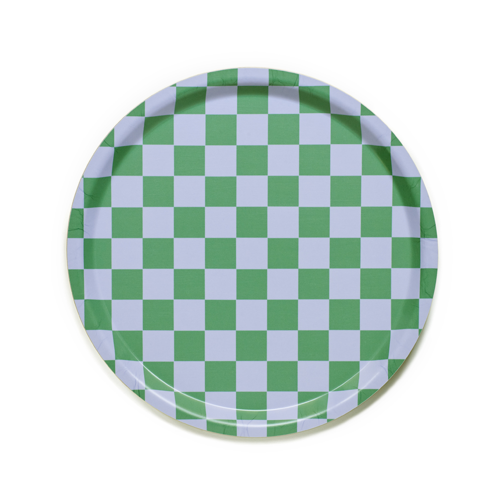 Grass / Sky  CHECKER Rund Bricka - 31 cm