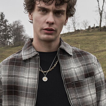 Son of Noa halsband Kompass stål