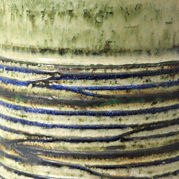 Britt-Louise Sundell (1960s) Unique Green Vase 13 cm