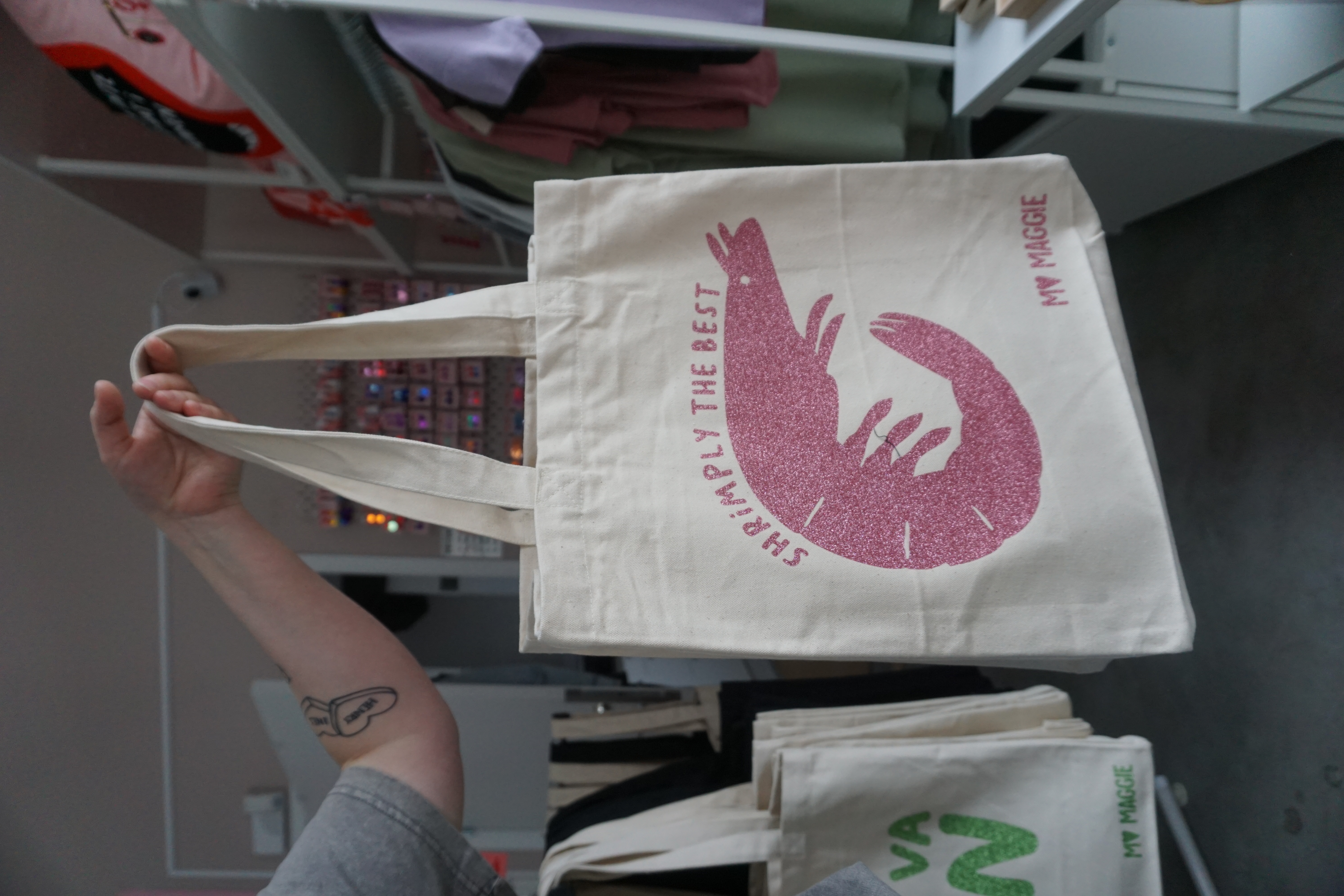 Premium tote bag shrimply the best - 2