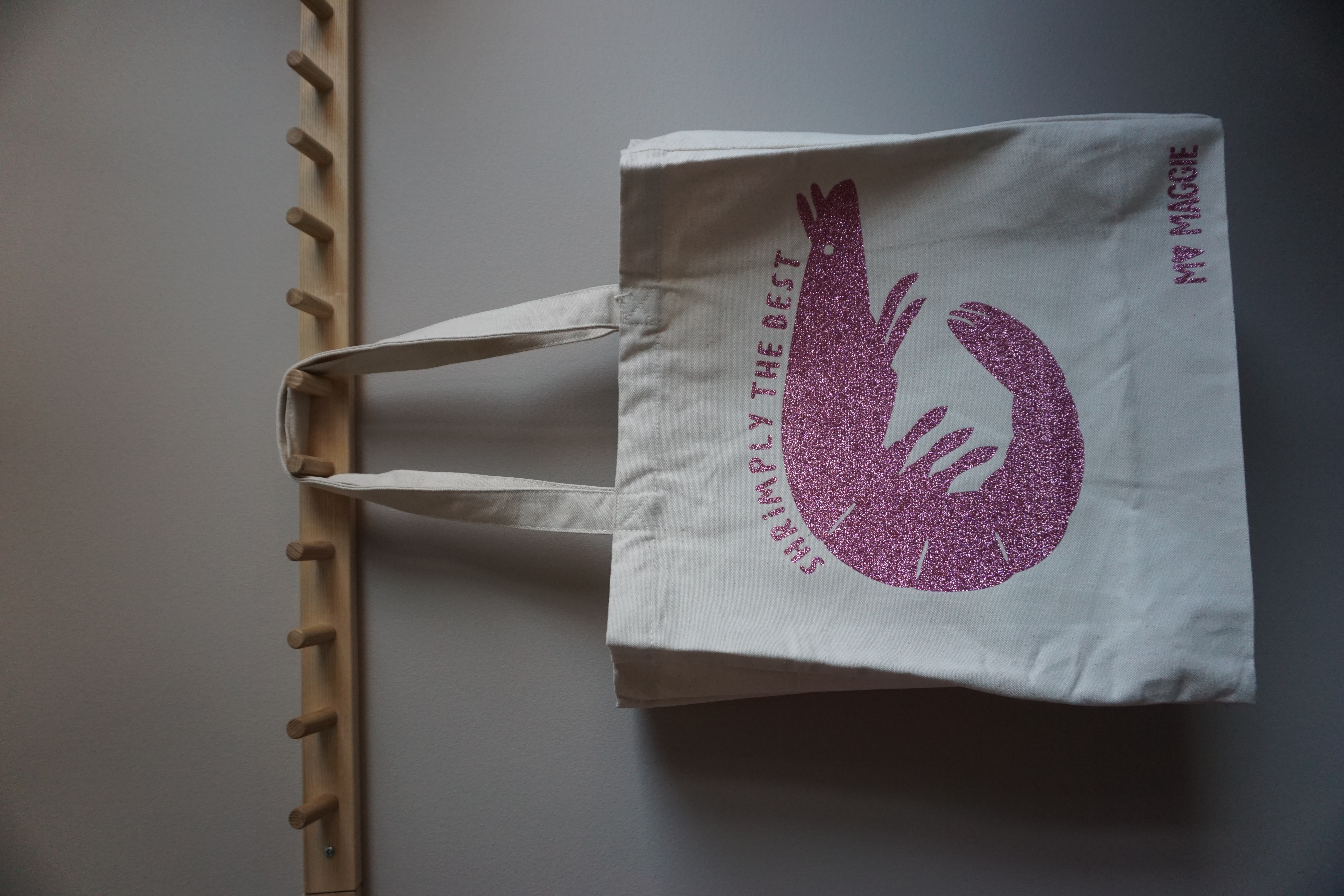 Premium tote bag shrimply the best