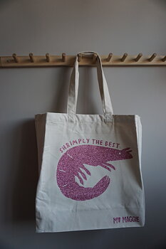Premium tote bag shrimply the best