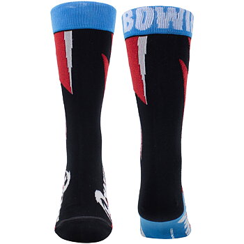 David Bowie Red Flash Crew Socks (size 39-46)