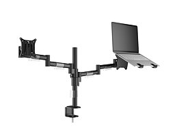 M VESA Deskmount Officeline Dual 2 Laptopholder Black