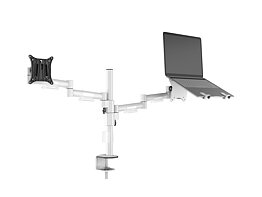 M VESA Deskmount Officeline Dual 2 Laptopholder White