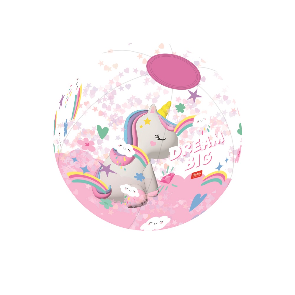 Badboll med figur, Unicorn