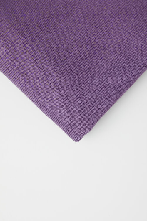 TENCEL™ FINE RIB JERSEY - PURPLE - 2