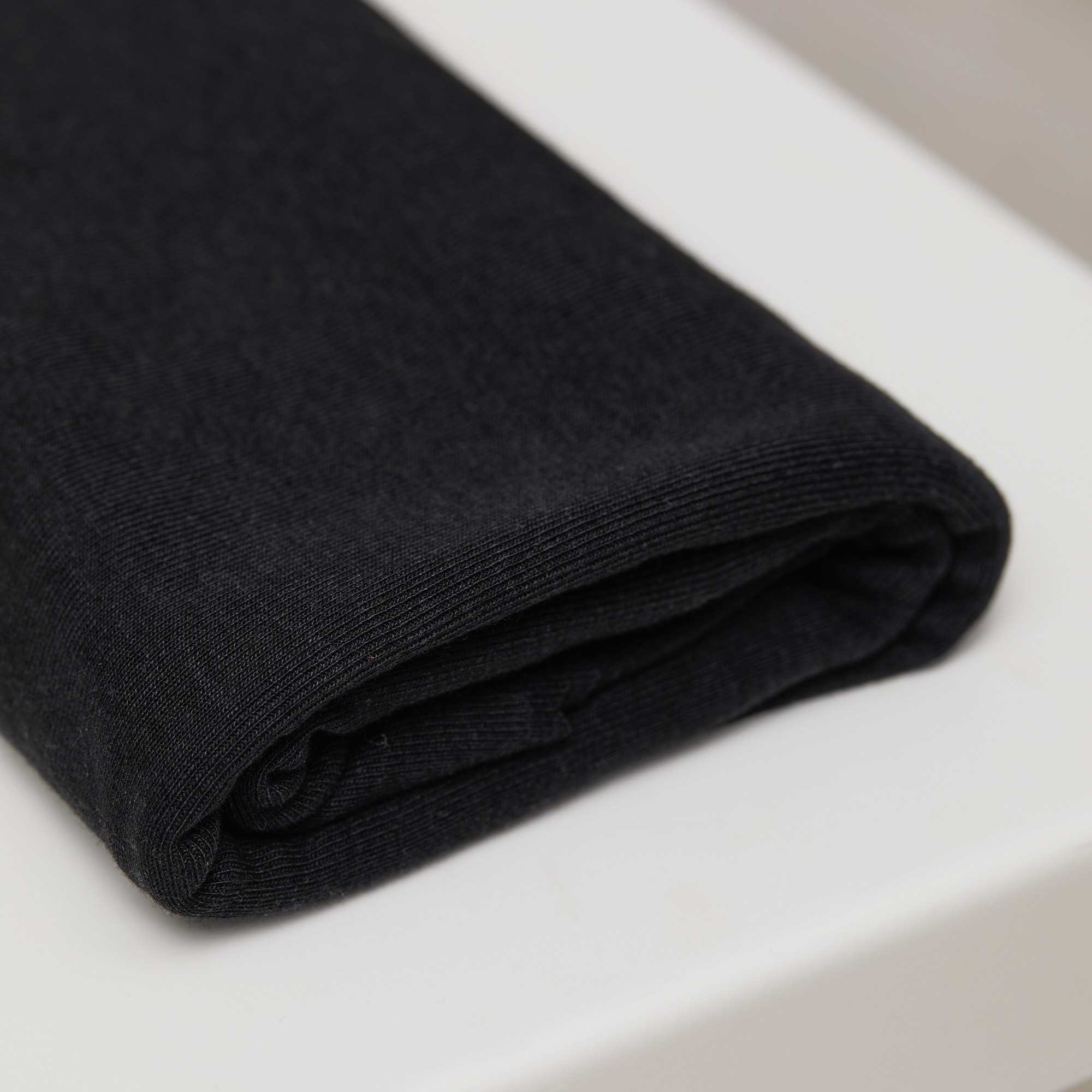 TENCEL™ FINE RIB JERSEY - BLACK