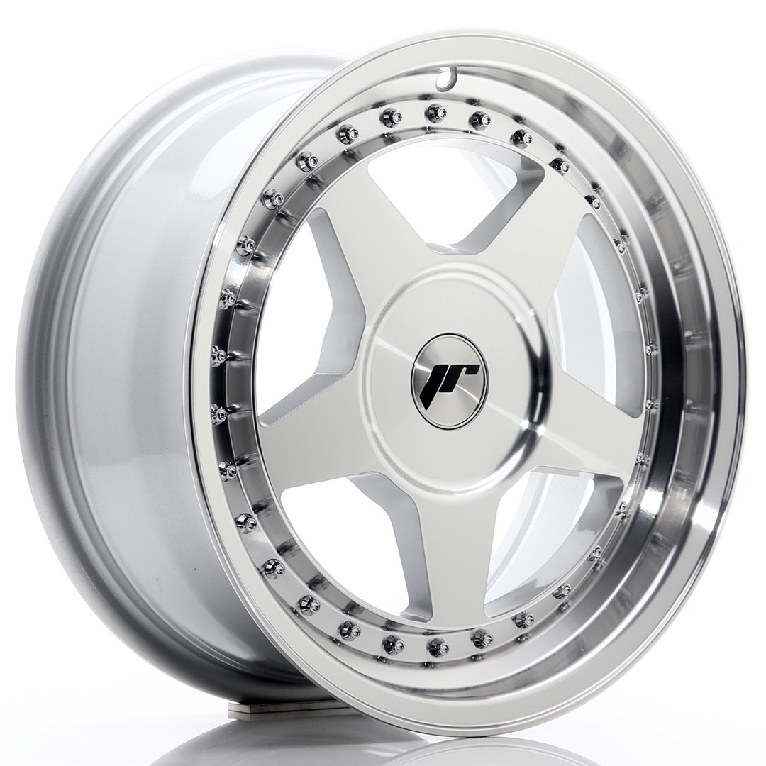 16" JR Wheels JR6 - Silver Machined Face