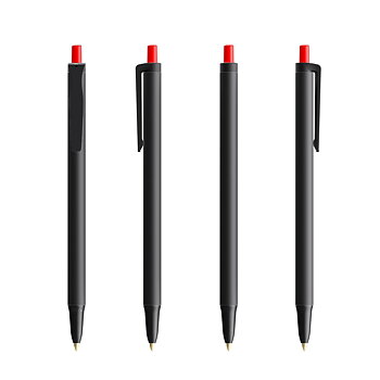 Penna BIC® Clic Stic Softfeel Ballpen, 3+1 färger