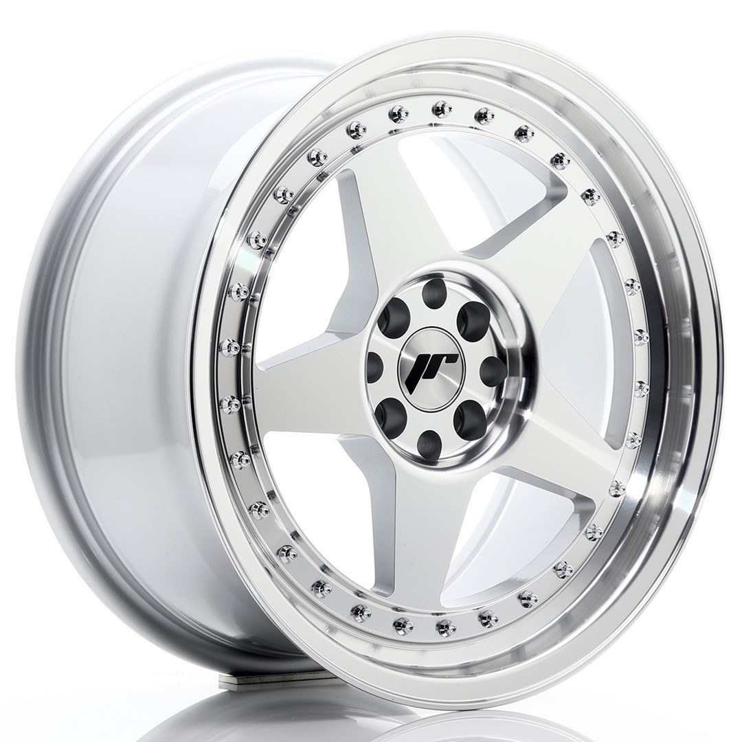 17" JR Wheels JR6 - Silver Machined Face
