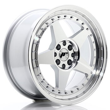 17" JR Wheels JR6 - Silver Machined Face