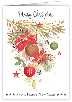 Christmas Flower, Greeting Card
