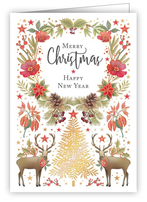 Merry Christmas Reindeer, Minicard