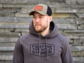 Mikael Frödin - ‘Wild Salmon Hoodie - Graphite Grey