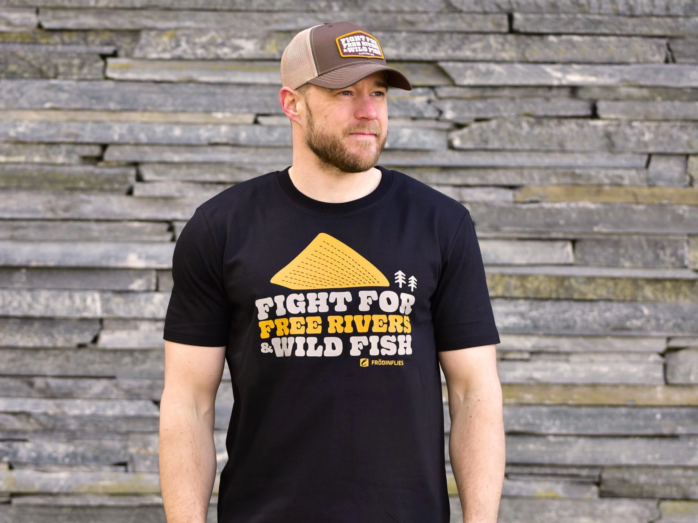 Mikael Frödin Free Rivers & Wild Fish' Heavyweight T-Shirt - 2