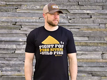 Mikael Frödin Free Rivers & Wild Fish' Heavyweight T-Shirt