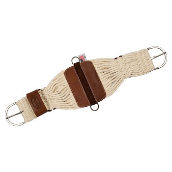 Mohair western string girth Pool's in mohair, natural / light brown