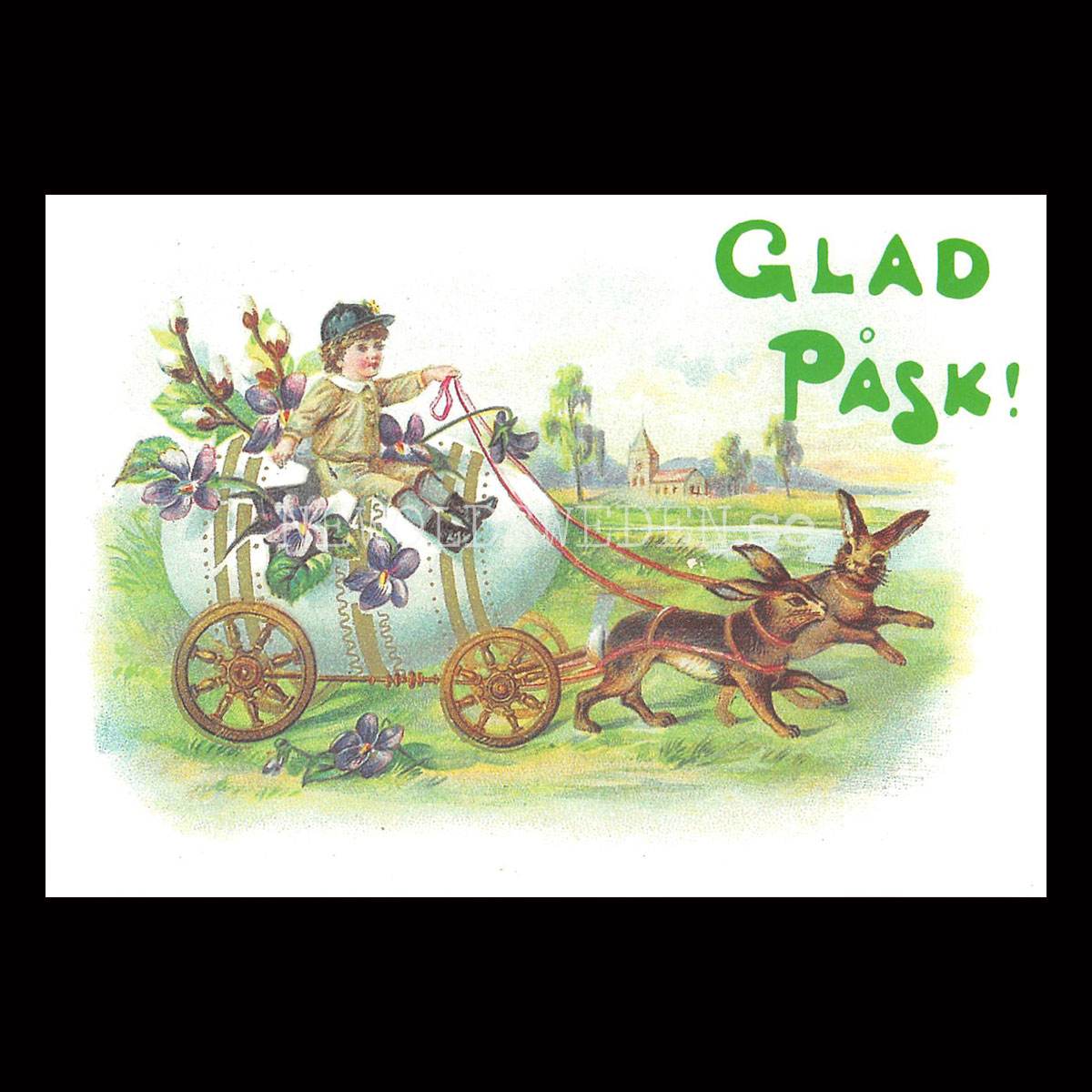 Glad Påsk - Påskkort - Vykort - 525