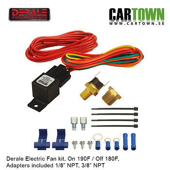 Fan Switch On 190F, Off 180F Derale