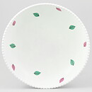 Stig Lindberg (Vinda 1950) White Bowl with Polychrome Leaf Decor 23 cm