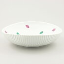 Stig Lindberg (Vinda 1950) White Bowl with Polychrome Leaf Decor 23 cm