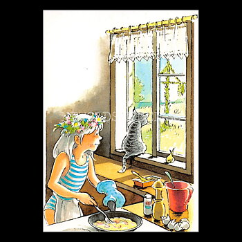 Pomonas Födelsedagsbok Görel Kristina Näslund - Gunilla Hansson - Vykort - 525