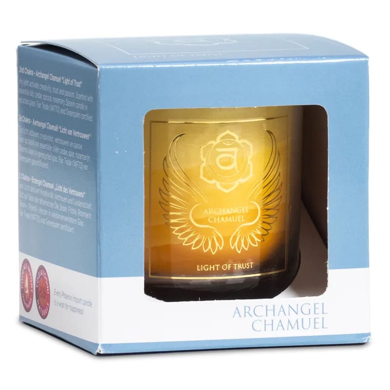 Ekologiska Ärkeängel Chakra doftljus - 2: a chakra - Ärkeängeln Chamuel “Light of Trust” - 2